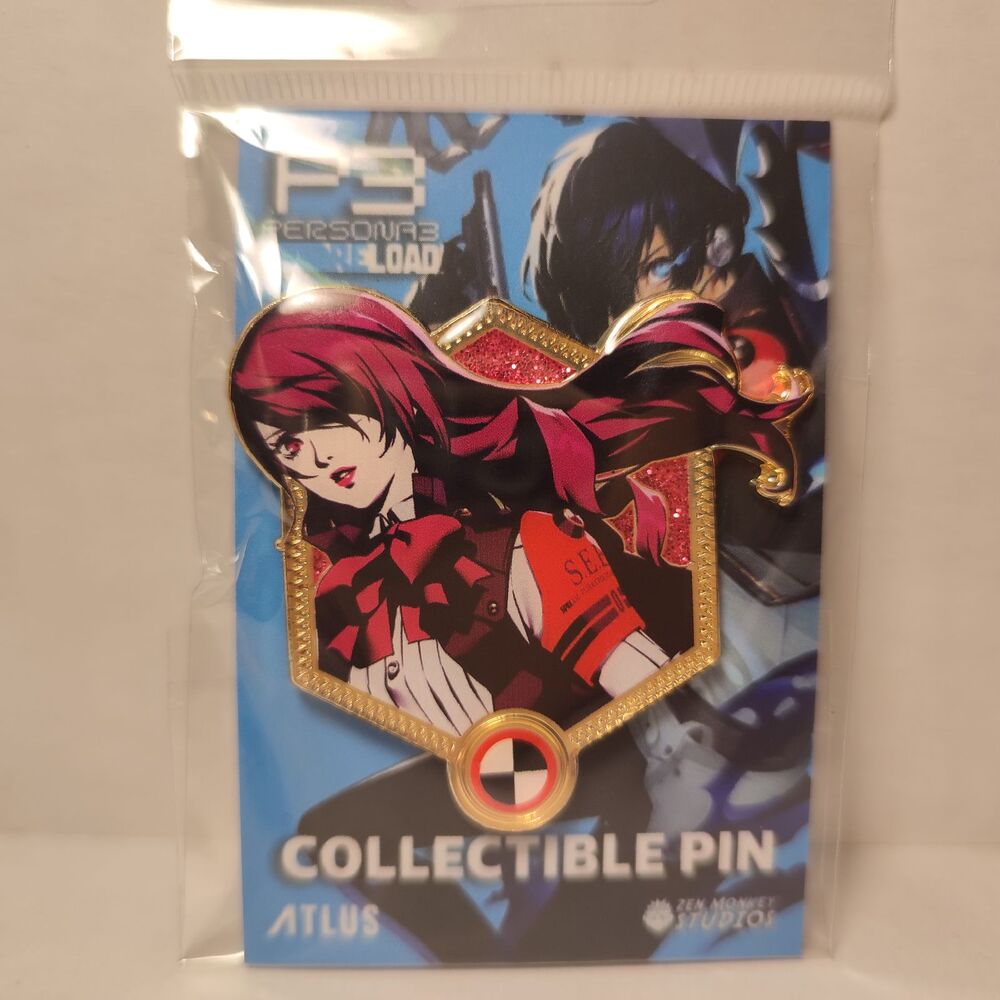 Persona 3 Mitsuru Kirijo All Out Attack Enamel Pin Official Atlus Collectible
